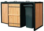 Mülltonnenbox aus Stahl