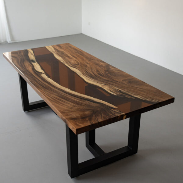 Epoxyhars tafel - bruin
