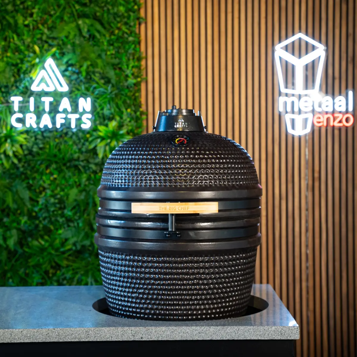 Titancrafts Kamado Large Solo - Black Edition - 21" - Afbeelding 6