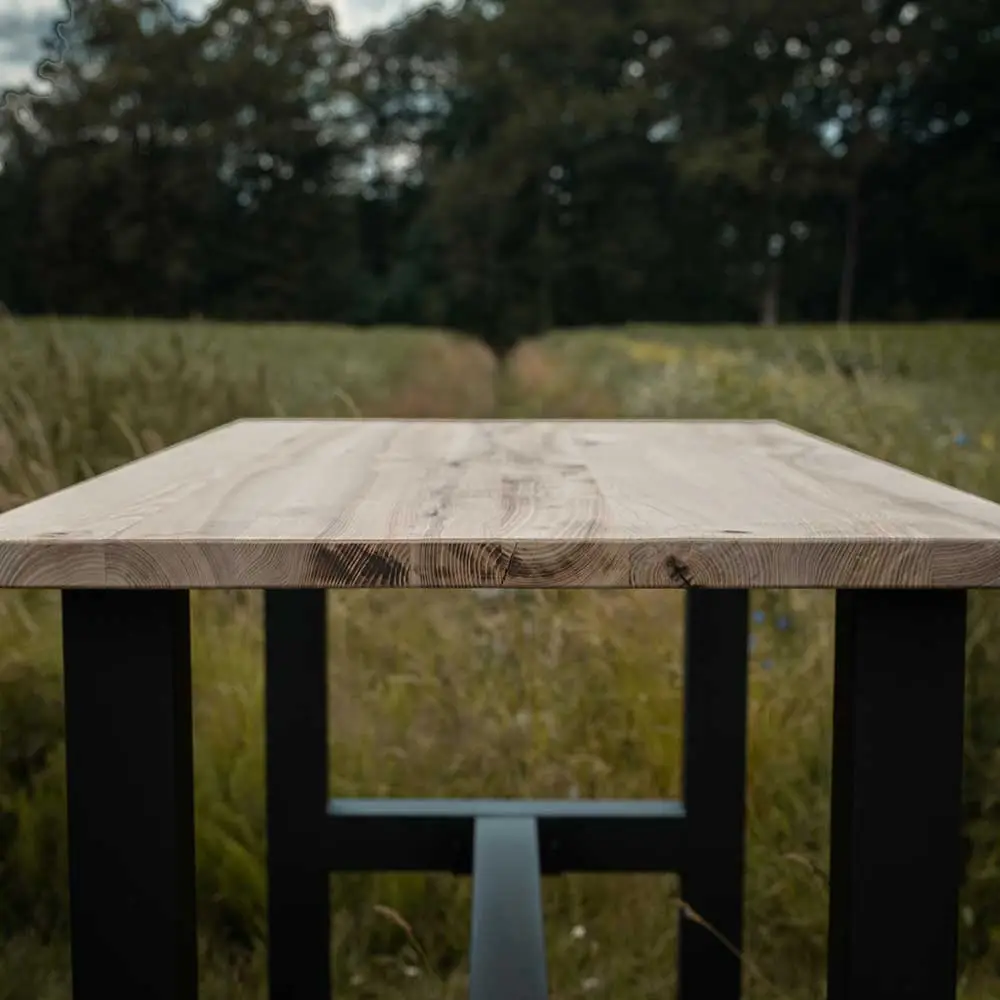 Industrial Bar Table - Ash Wood - Image 6