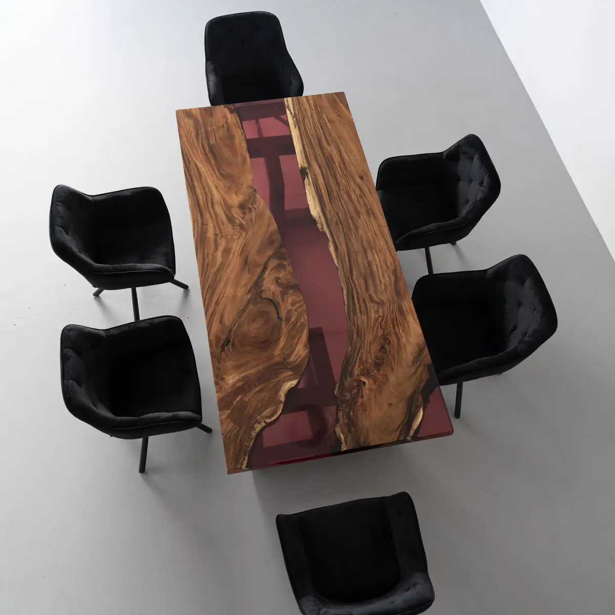 Epoxytafel - rood - Afbeelding 3