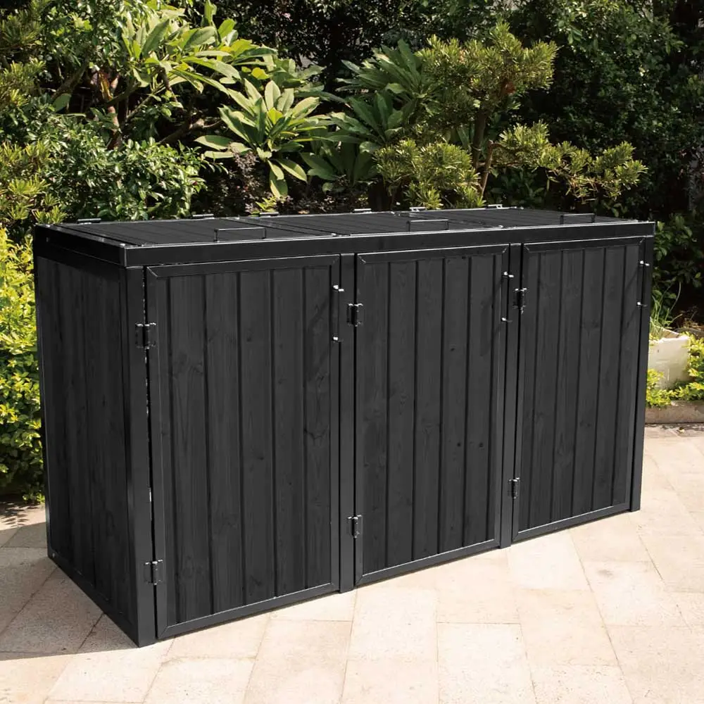 Mülltonnenbox für 3 - Black Edition – Bild 6